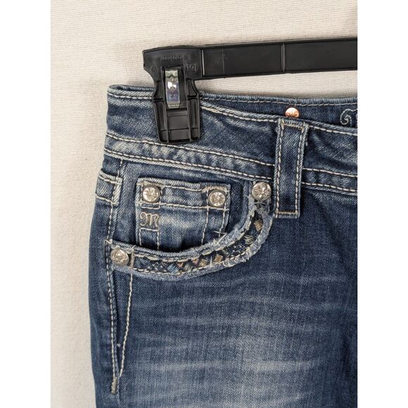 Miss Me Signature Cuffed Capri JP7189P Women's Size 25 - Picture 5 of 16